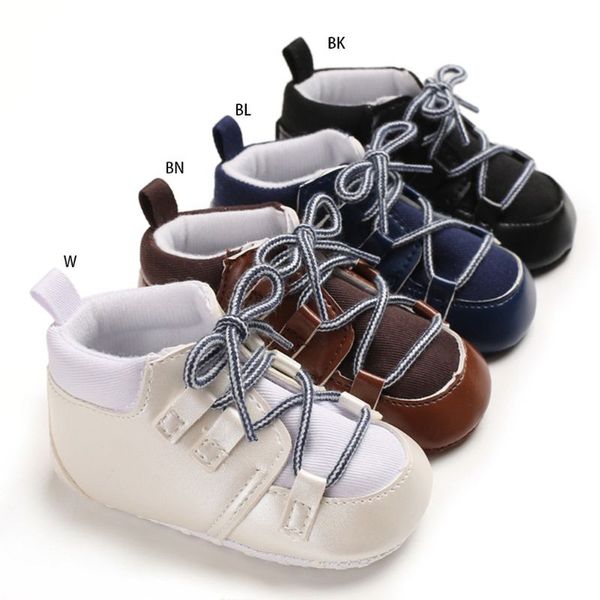 baby boy girls faux leather patchwork sneakers soft sole anti slip stripes lace-up solid color toddler prewalker crib shoes 0-1t
baby boy girls faux leather patchwork sneakers soft sole anti slip stripes lace-up solid color toddler prewalker crib shoes 0-1t