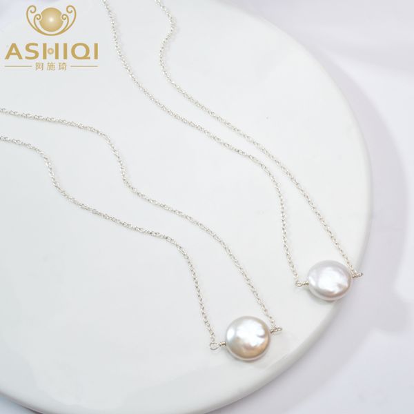 ashiqi natural freshwater pearl 925 sterling silver necklace 12-13mm button shape pearl jewelry for women
ashiqi natural freshwater pearl 925 sterling silver necklace 12-13mm button shape pearl jewelry for women