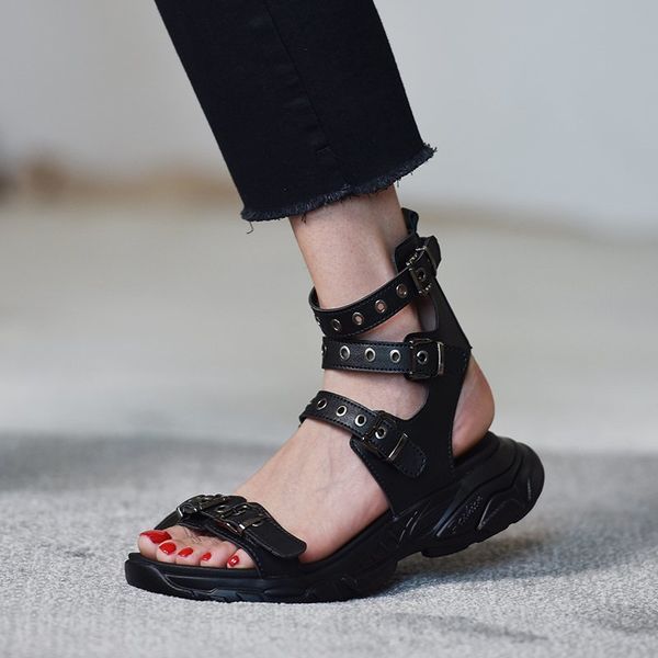 2020 women fashion gladiator sandals platform chunky casual shoes high rs woman shoes beach buckle black white sandal
2020 women fashion gladiator sandals platform chunky casual shoes high rs woman shoes beach buckle black white sandal