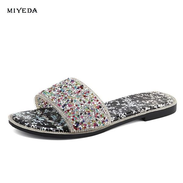 new fashion slippers women summer geometric outside crystal bling design shoes for women, Black
new fashion slippers women summer geometric outside crystal bling design shoes for women, Black