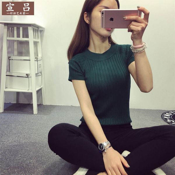 o9rco women's 2019 new korean style pullover woolen vertical slim pullover bottoming sweater thread all-match short sleeve sweater for, White
o9rco women's 2019 new korean style pullover woolen vertical slim pullover bottoming sweater thread all-match short sleeve sweater for, White