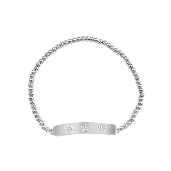 rhinestone stars bracelet bangle for women rose gold silver color 316l stainless steel jewelry accessories adjust beads chain, Black
rhinestone stars bracelet bangle for women rose gold silver color 316l stainless steel jewelry accessories adjust beads chain, Black