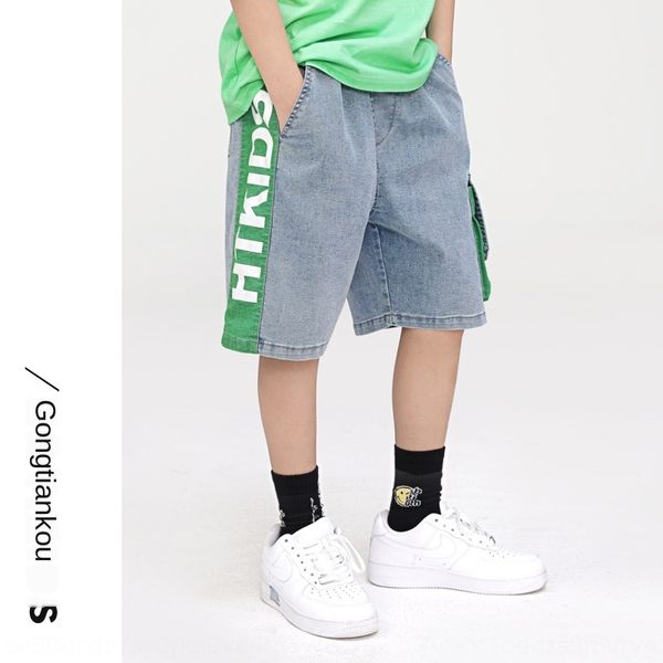 fhldo boys' denim shorts fashionable thin medium shorts trousers and trousers and large children's summer casual five-point pants, Blue
fhldo boys' denim shorts fashionable thin medium shorts trousers and trousers and large children's summer casual five-point pants, Blue