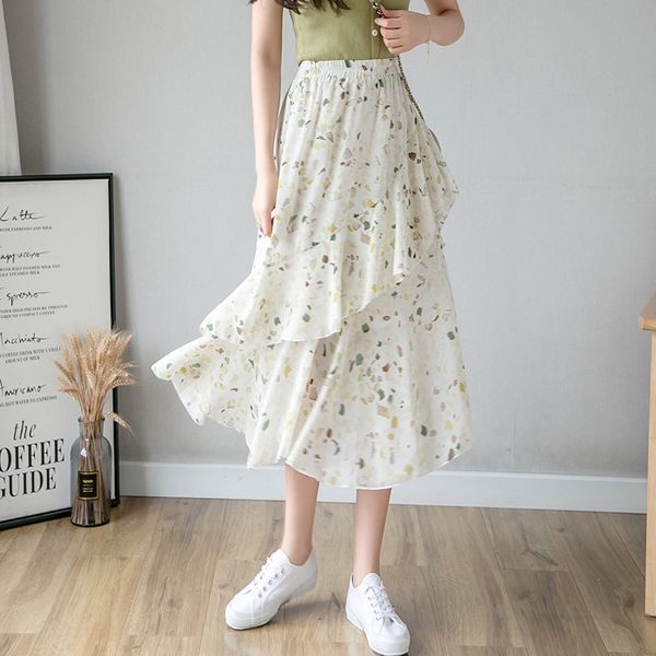 2020 summer chiffon floral long children's ins irregular skirt elegant versatile flounced long skirt, Black
2020 summer chiffon floral long children's ins irregular skirt elegant versatile flounced long skirt, Black