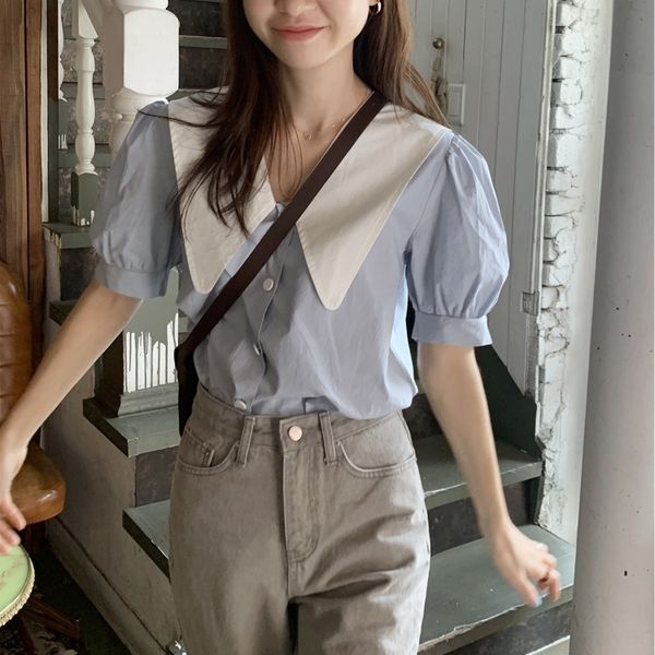 joijh korean chic short-sleeved with small bubble sleeves in 2020 summer korean shirt chic short-sleeved shirt with small bubble sleeves in, White
joijh korean chic short-sleeved with small bubble sleeves in 2020 summer korean shirt chic short-sleeved shirt with small bubble sleeves in, White