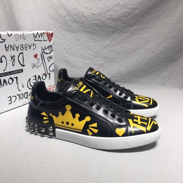 2020 u19 fashion trend mens designer shoes leather breathable luxury shoes lace-up casual hiker shoes mens sneakers, Black