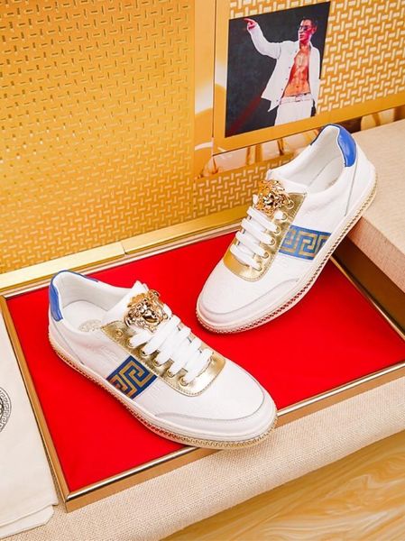 2020h high-end medusa embroidered leather low-lace-up casual shoes, fashionable and versatile outdoor sports shoes, size: 38-451, Black
2020h high-end medusa embroidered leather low-lace-up casual shoes, fashionable and versatile outdoor sports shoes, size: 38-451, Black