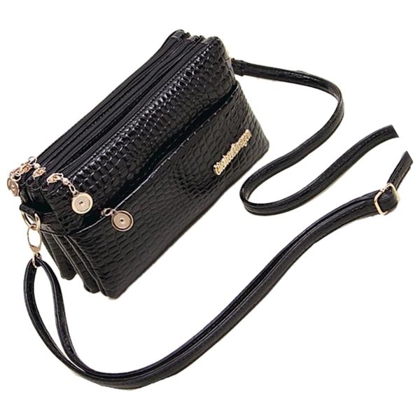 fggs women handbags small shoulder bag crocodile pattern women messenger zipper bags for women handbag clutch black
fggs women handbags small shoulder bag crocodile pattern women messenger zipper bags for women handbag clutch black