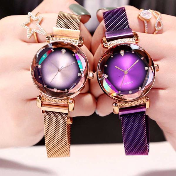 women magnet buckle gradient color watches luxury ladies fashion female wristwatches for gift clock, Slivery;brown
women magnet buckle gradient color watches luxury ladies fashion female wristwatches for gift clock, Slivery;brown