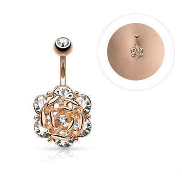 luxury bling bling gemstone navels high grade crystal rose design navels women flower bell button rings ing
luxury bling bling gemstone navels high grade crystal rose design navels women flower bell button rings ing