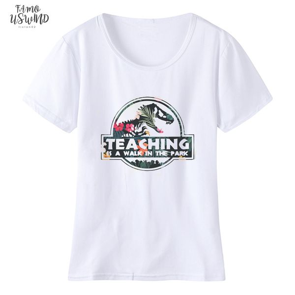 teaching a walk in the park t shirt jurassic park t shirt women fitness short sleeve teacher tees drop shipping, White
teaching a walk in the park t shirt jurassic park t shirt women fitness short sleeve teacher tees drop shipping, White