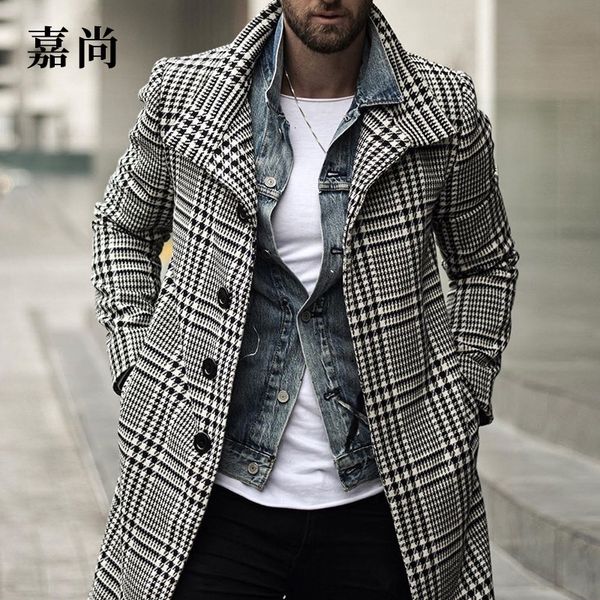 2019 new fashion plaid lapel single-breasted mid-length 2019 new fashion plaid coat lapel single-breasted mid-length coat, Black
2019 new fashion plaid lapel single-breasted mid-length 2019 new fashion plaid coat lapel single-breasted mid-length coat, Black