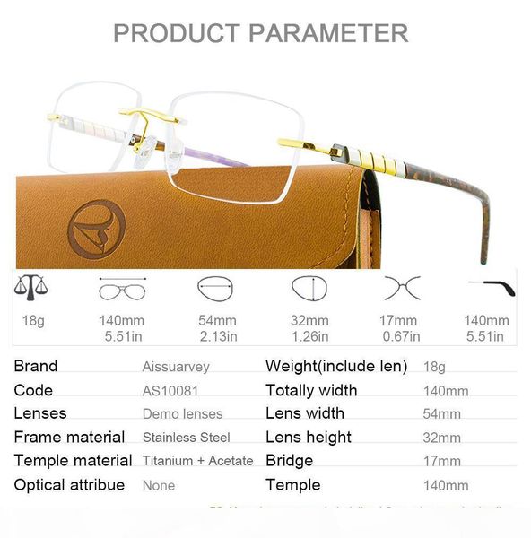 ал неѬжавеа иан оки frames мђжин optical rimless оки пѬедпиание brand воайее, Black
ал неѬжавеа иан оки frames мђжин optical rimless оки пѬедпиание brand воайее, Black
