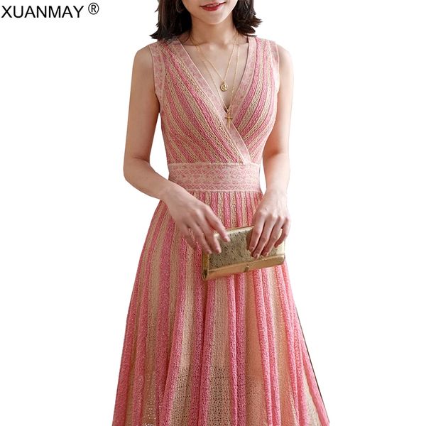 2020 summer vest dress over the knee stripe long style vest dress elegant maxi slim sweater female, Black;gray
2020 summer vest dress over the knee stripe long style vest dress elegant maxi slim sweater female, Black;gray