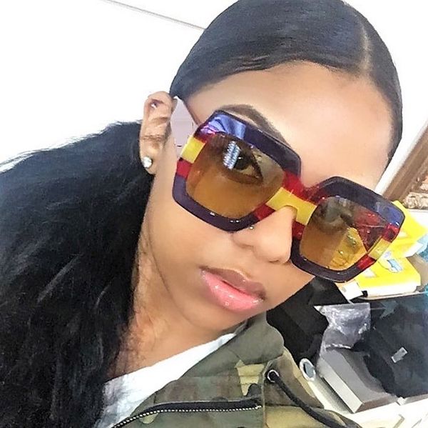 45446 vintage square sunglasses women shades crystal frame men brand glasses designer fashion female uv400, White;black
45446 vintage square sunglasses women shades crystal frame men brand glasses designer fashion female uv400, White;black