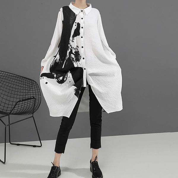 women black white print big size oversize dress new lapel long sleeve loose fit fashion tide spring autumn 2020 1a923, Black;gray
women black white print big size oversize dress new lapel long sleeve loose fit fashion tide spring autumn 2020 1a923, Black;gray