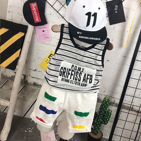 children's wear children's vest 2019 suit pants suit pants set new mesh sleeveless t-shirt boy quick-drying vest shorts set l2161, Blue
children's wear children's vest 2019 suit pants suit pants set new mesh sleeveless t-shirt boy quick-drying vest shorts set l2161, Blue