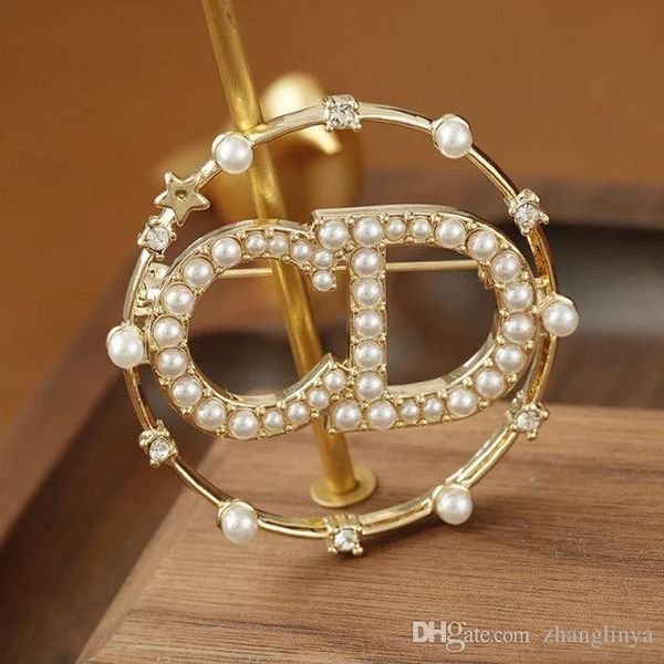 19 years new circle stars letter brooch brass material pearl brooch pin autumn and winter brooch female, Gray
19 years new circle stars letter brooch brass material pearl brooch pin autumn and winter brooch female, Gray