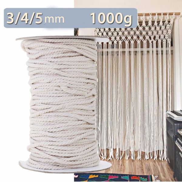 yarn 1000g white cotton cord twisted braided rope diy home textile wedding decor accessories craft macrame string 1 2 3 4 5mm, Black;white
yarn 1000g white cotton cord twisted braided rope diy home textile wedding decor accessories craft macrame string 1 2 3 4 5mm, Black;white