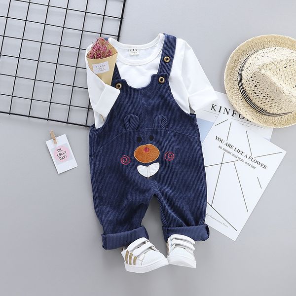 spring autumn children boys girls cotton suit baby cartoon bear t-shirt overalls 2pcs/set kids clothing sets toddler tracksuit, White
spring autumn children boys girls cotton suit baby cartoon bear t-shirt overalls 2pcs/set kids clothing sets toddler tracksuit, White