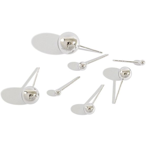 authentic 925 sterling round ball earrings for women simple geometric stud earring 2.5/3/4/5/6/8/10mm, Golden;silver
authentic 925 sterling round ball earrings for women simple geometric stud earring 2.5/3/4/5/6/8/10mm, Golden;silver