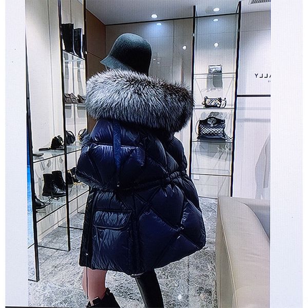 blsv8 super large silver fox fur collar east gate 2020 off-season waist white duck loose thickened warm coat for warm down jacket down jacke, Black
blsv8 super large silver fox fur collar east gate 2020 off-season waist white duck loose thickened warm coat for warm down jacket down jacke, Black