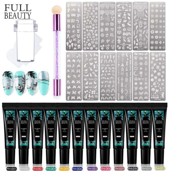 full beauty nail stamping gel printing set nails kit 8ml transfer gel for template plate diy leaf manicure decor tools ch1813
full beauty nail stamping gel printing set nails kit 8ml transfer gel for template plate diy leaf manicure decor tools ch1813
