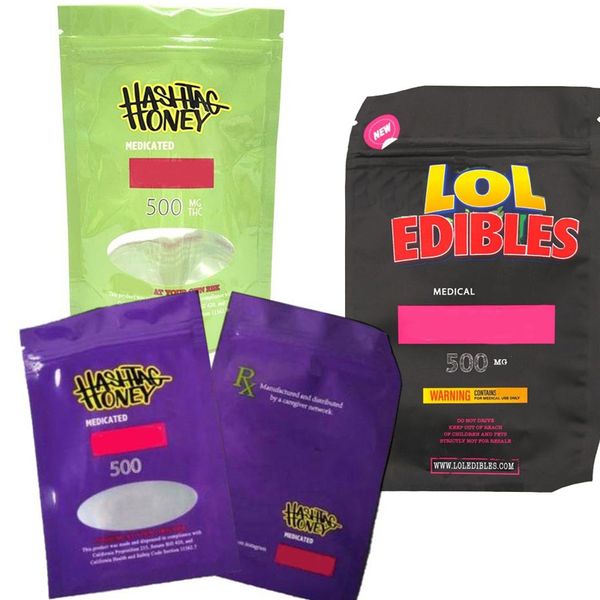 hashtag honey bag packaging 500mg smell proof zipper mylar bags purple green 2 colors dhl free
hashtag honey bag packaging 500mg smell proof zipper mylar bags purple green 2 colors dhl free