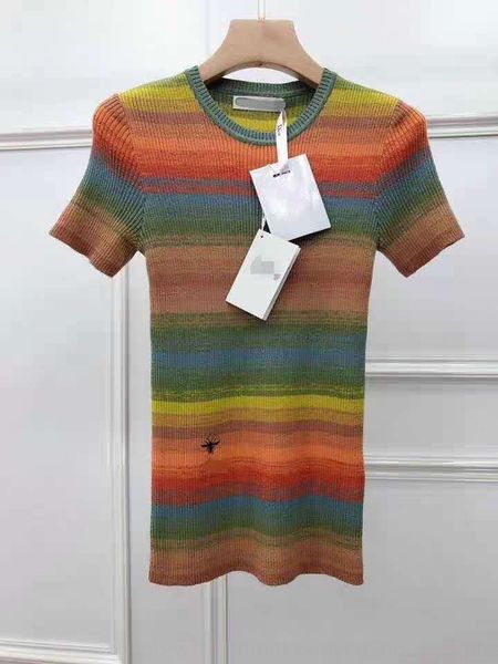 2020 spring and summer new bee embroidery embroidered wool rainbow striped slim knit wool mulberry silk fabric, White
2020 spring and summer new bee embroidery embroidered wool rainbow striped slim knit wool mulberry silk fabric, White