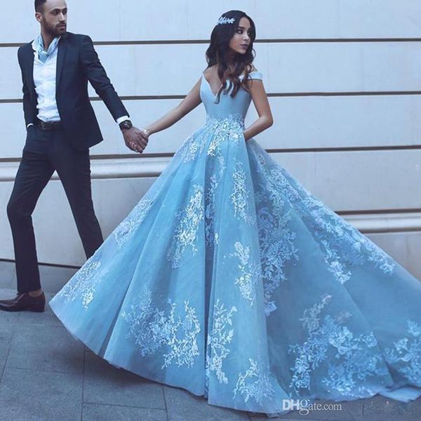 elegant off shoulder prom dresses 2020 arabic new modest lace baby blue appliques a line long formal evening gowns special occasion dress, Black;red
elegant off shoulder prom dresses 2020 arabic new modest lace baby blue appliques a line long formal evening gowns special occasion dress, Black;red