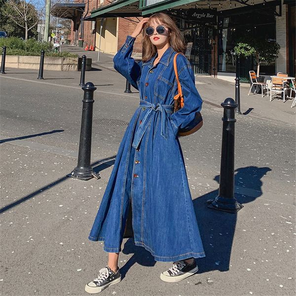 2020 ladies jeans cape trench coat spring autumn women long sleeve slim turn down collar long denim dress female plus size m612, Tan;black
2020 ladies jeans cape trench coat spring autumn women long sleeve slim turn down collar long denim dress female plus size m612, Tan;black