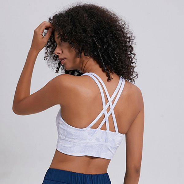 gym clothing beautiful back padded workout fitness sports bra women crisscross straps push up printing yoga bras athletic crop, White;black
gym clothing beautiful back padded workout fitness sports bra women crisscross straps push up printing yoga bras athletic crop, White;black