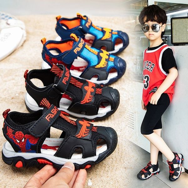 sandals male medium and large children boy 2020 new baotou soft sole anti-skid spider-man non-slip children's shoes children's sho, Black;red
sandals male medium and large children boy 2020 new baotou soft sole anti-skid spider-man non-slip children's shoes children's sho, Black;red