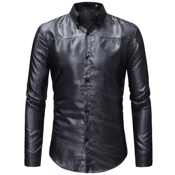 men's casual shirts brand 2021 fashion male shirt long-sleeves stamping small plaid mens dress slim men xxxl, White;black
men's casual shirts brand 2021 fashion male shirt long-sleeves stamping small plaid mens dress slim men xxxl, White;black