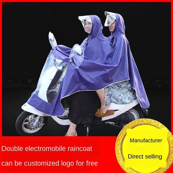 tenghui outdoor car fashion motorcycle electric vehicle electric vehicle double raincoat battery car poncho motorcycle raincoat, Black 
tenghui outdoor car fashion motorcycle electric vehicle electric vehicle double raincoat battery car poncho motorcycle raincoat, Black