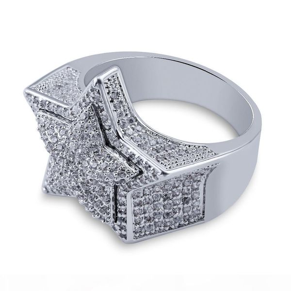 o rillz hip hop five star rings men 's gold silver color iced out cubic zircon jewelry ring gifts, Slivery;golden
o rillz hip hop five star rings men 's gold silver color iced out cubic zircon jewelry ring gifts, Slivery;golden