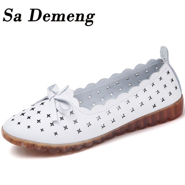 sa demeng autumn women genuine leather ballet flats casual shoes women cutout slip on flats female loafers ballerina, Black
sa demeng autumn women genuine leather ballet flats casual shoes women cutout slip on flats female loafers ballerina, Black
