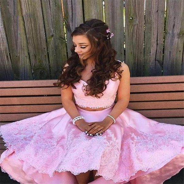 high low short homecoming dresses elegant two piece spaghetti straps sweetheart backless customize party cocktail gowns, Blue;pink
high low short homecoming dresses elegant two piece spaghetti straps sweetheart backless customize party cocktail gowns, Blue;pink