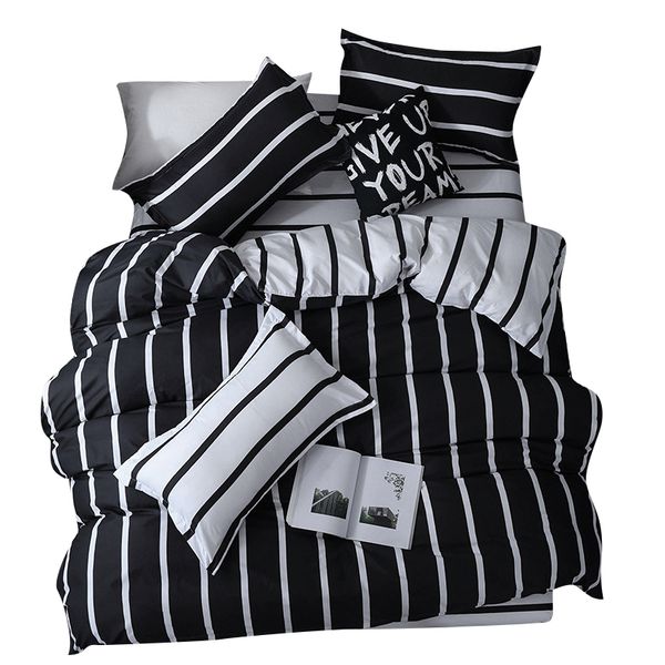 bedding sets 2021 limited none 1.5m (5 feet) cama set striped room decoration size (duvet cover+ bed flat sheet + pillow case)
bedding sets 2021 limited none 1.5m (5 feet) cama set striped room decoration size (duvet cover+ bed flat sheet + pillow case)