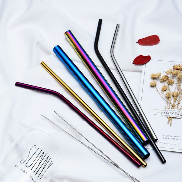 2020 new 7 colors of 215*6mm 304 stainless steel straws creative color metal beverage coffee milk tea straws drinking tools t85
2020 new 7 colors of 215*6mm 304 stainless steel straws creative color metal beverage coffee milk tea straws drinking tools t85