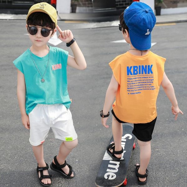 yswku boys' armless vest set vest trousers t-shirt trousers 2020 new children's western style summer clothes children's lette
yswku boys' armless vest set vest trousers t-shirt trousers 2020 new children's western style summer clothes children's lette