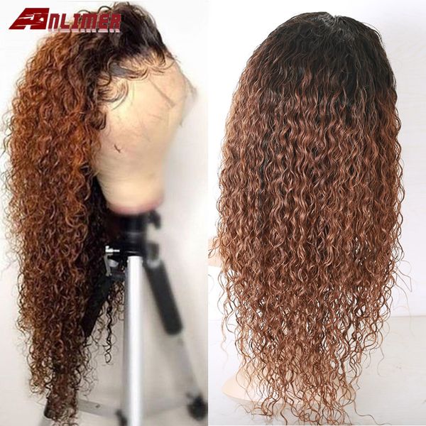 anlimer ombre t1b/30 curly brazilian remy hair ombre color lace front human hair wigs with baby hair bleached knots, Black
anlimer ombre t1b/30 curly brazilian remy hair ombre color lace front human hair wigs with baby hair bleached knots, Black