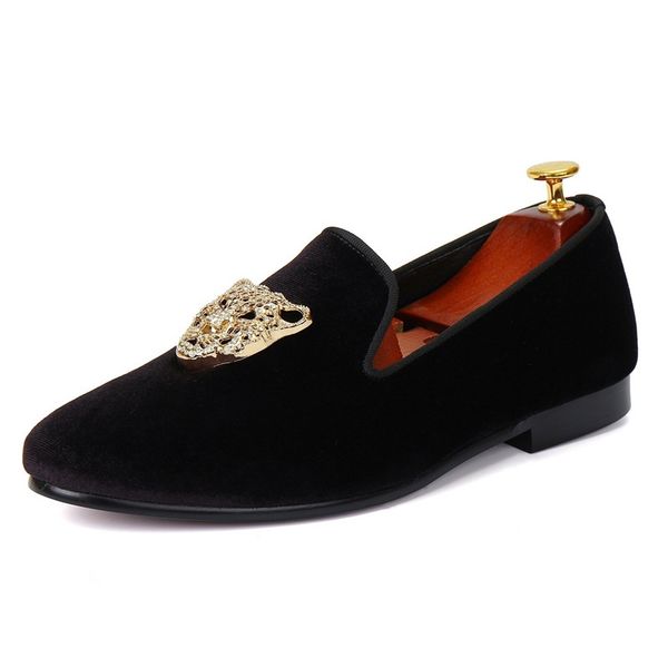 mens genuine leather loafers luxury leopard rhinestone decoration slip on dress shoes wedding party fashion casual shoes, Black
mens genuine leather loafers luxury leopard rhinestone decoration slip on dress shoes wedding party fashion casual shoes, Black