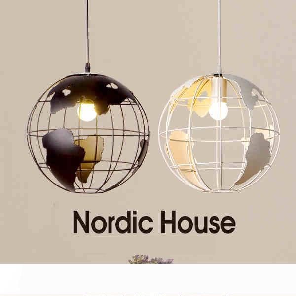 globe earth iron pendant lamp light shade black white for kitchen island dining room restaurant decoration 220v e27
globe earth iron pendant lamp light shade black white for kitchen island dining room restaurant decoration 220v e27