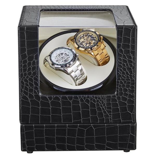 18x18x21cm black pu automatic watch winder box real leather uhrenbeweger watch winding motor shaker self-winding rotator casket, Black;blue
18x18x21cm black pu automatic watch winder box real leather uhrenbeweger watch winding motor shaker self-winding rotator casket, Black;blue