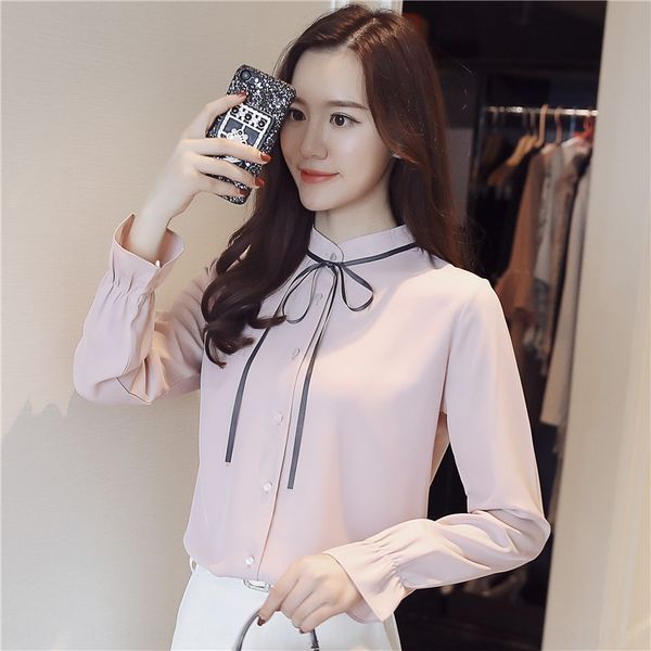 women's 2019 new fashionable women's shirt chiffon korean style fashion all-match feminine temperament western style shirt, White
women's 2019 new fashionable women's shirt chiffon korean style fashion all-match feminine temperament western style shirt, White