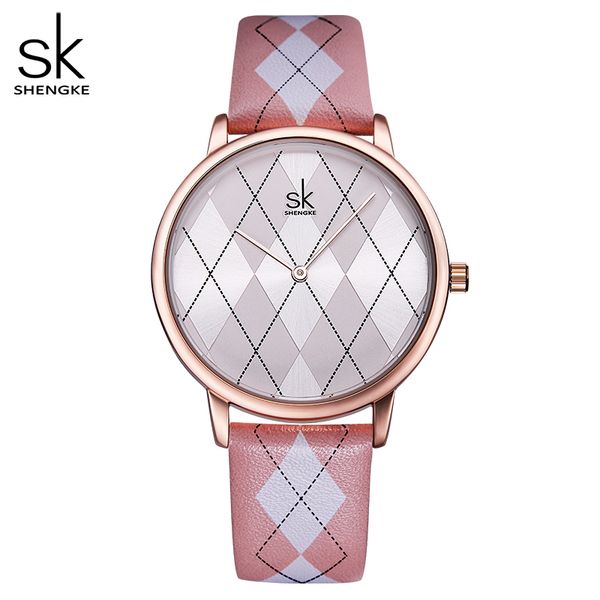 shengke women watch leather relogiofeminino vintage plaid wristwatch lady leather clock girls watches womans, Slivery;brown
shengke women watch leather relogiofeminino vintage plaid wristwatch lady leather clock girls watches womans, Slivery;brown