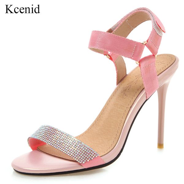 kcenid bling bling sandals women pu leather high heels open toe summer shoes new fashion crystal party sandals plus size 46, Black
kcenid bling bling sandals women pu leather high heels open toe summer shoes new fashion crystal party sandals plus size 46, Black