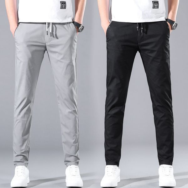 2020 men summer business smart casual thin pant solid color stretch trousers male cotton elastic waist formal pants plus size 38, Black
2020 men summer business smart casual thin pant solid color stretch trousers male cotton elastic waist formal pants plus size 38, Black