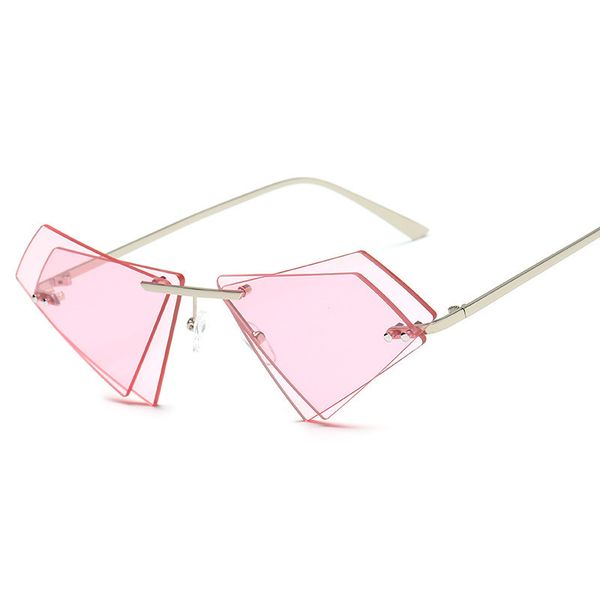 luxury design triangle frameless sunglasses women men 2020 retro fashion double lens sun glasses irregular mirror gafas sol, White;black
luxury design triangle frameless sunglasses women men 2020 retro fashion double lens sun glasses irregular mirror gafas sol, White;black